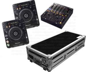 Pioneer CDJ 1000 MK3 X2 & DJM-800 Bundle With Free AKG K181 DJ Headphones+Coffin Case