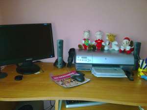 SISTEM PC+MON.LCD+IMP.HP+BIROU+SCAUN