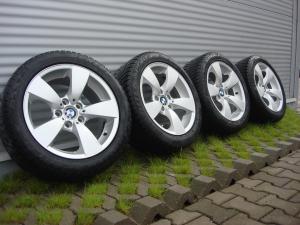Jante BMW seria 5-17� cu anvelope de iarna dunlop