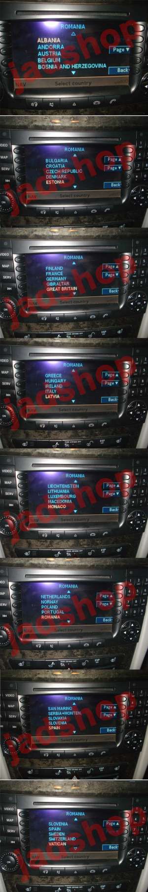 CD DVD Navigatie Mercedes A C CLK E G M SLK B CLC GL ML R SPRINTER VITO VIANO CL CLS E MAYBACH S SL