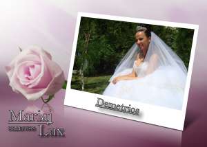 Rochie mireasa cristale swarovski DEMETRIOS model 933+voal DEMETRIOS