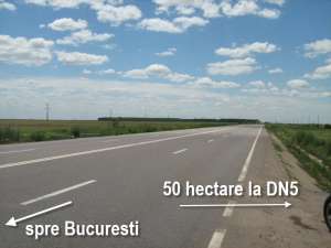 Calugareni,   teren 50 hectare la sosea DN5