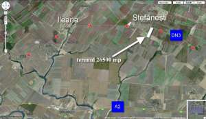 Ileana,  jud Calarasi,  26500 mp la sosea DN3