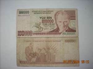 LIRE TURCESTI ,  EDITIA 1970 
4 BUCATI - 2x 100.0...