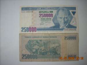 LIRE TURCESTI ,  EDITIA 1970 
4 BUCATI - 2x 100.0...