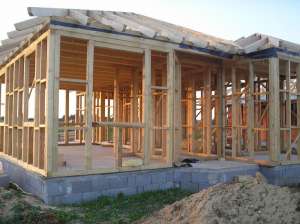 Case pe structura de lemn