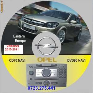CD NAVIGATIE OPEL CD70 - NAVI 2010-2011 ROMANIA DETALIATA