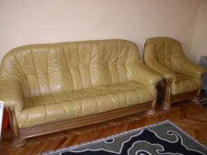 Vand canapele piele 3,  2,  1