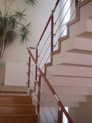 Balustrade inox si fier forjat