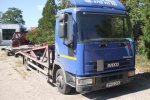 vand camion iveco+remorca auto