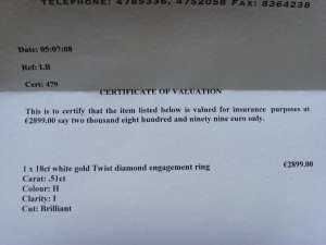 vand urgent inel logodna aur alb cu diamant