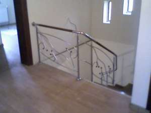 Balustrade inox cu insertie de lemn