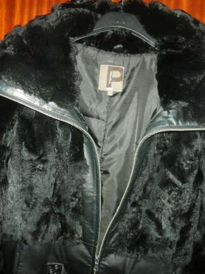 Vand HAINA PIELE+BLANA IEPURE NEAGRA DAMA