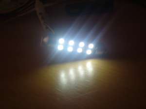Becuri cu 8 leduri SMD C5W Alb