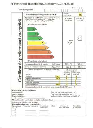 CERTIFICAT SI AUDIT ENERGETIC