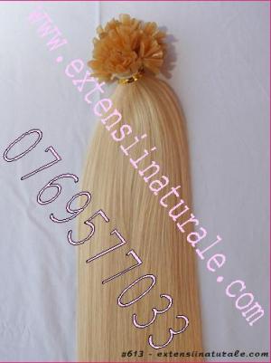 Extensii din par. natural cu cheratina 2 ron buc
