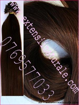 Extensii din par. natural cu cheratina 2 ron buc