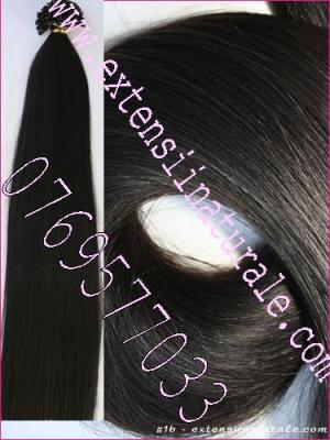 Extensii din par. natural cu cheratina 2 ron buc