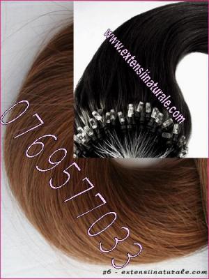 Extensii din par. natural cu cheratina 2 ron buc