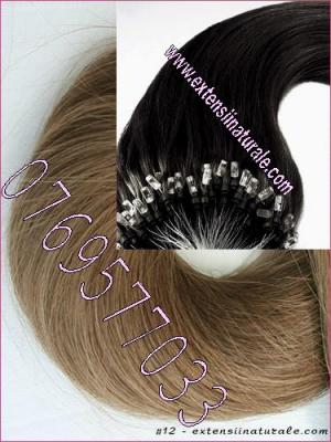 Extensii din par. natural cu cheratina 2 ron buc