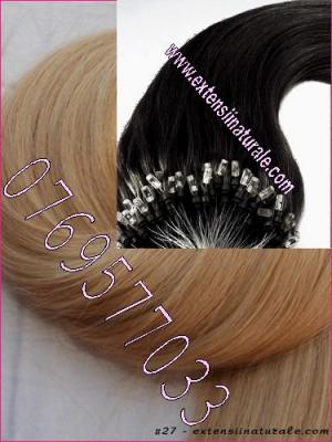 Extensii din par. natural cu cheratina 2 ron buc