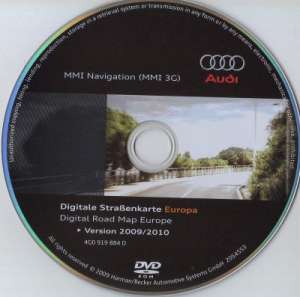 CD DVD Navigatie Audi MMI,   RNS-E,   Basic Europa + Romania 2010