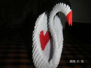 LEBADA,  VAZA SI TRANDAFIRI ORIGAMI