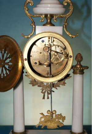 vand set pendula de semineu cu sfesnice