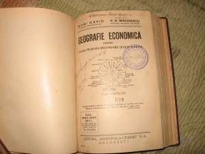 V�nd carte veche  GEOGRAFIE FIZICĂ şi ECONOMICĂ de Gheorghiu 1921