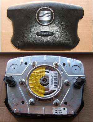 Volan PIELE negru + Airbag  SEAT ALHAMBRA   Model 2001-2009 !!!