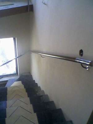 Mana curenta inox cu insertie lemn