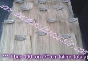 Extensii din par natural cu cheratina 2 ron buc