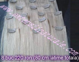 Extensii din par natural cu cheratina 2 ron buc