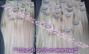 Extensii din par natural cu cheratina 2 ron buc