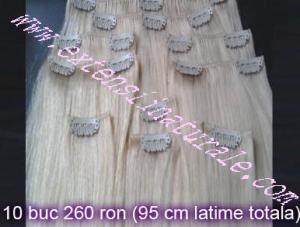Extensii din par natural cu cheratina 2 ron buc