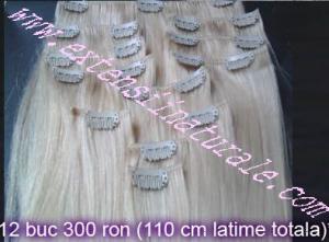 Extensii din par natural cu cheratina 2 ron buc
