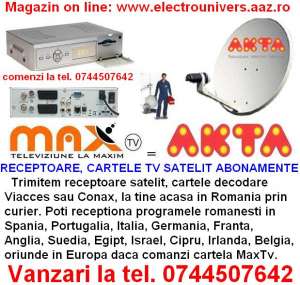 Promotii MaxTv Akta,   abonamente tv satelit