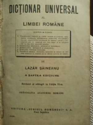 Vand Dictionar Universal al Limbei Romane