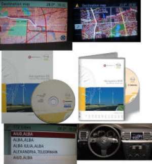 CD NAVIGATIE GPS OPEL CD 70/DVD90 NAVI Romania detaliata 2011