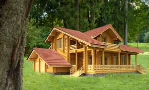 Casa lemn rotund