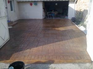beton amprentat,  pardoseli  industriale , sape