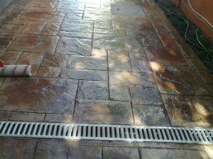 beton amprentat,  pardoseli  industriale , sape