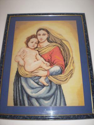vand goblen MADONA SIXTINA 46 cm -60 cm