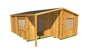 Casa de lemn Sophia 7x6m,  90 mm