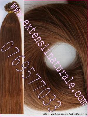Extensii din par; natural cu cheratina 2 ron buc