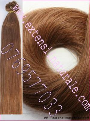 Extensii din par; natural cu cheratina 2 ron buc