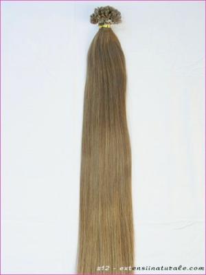 Extensii din par; natural cu cheratina 2 ron buc