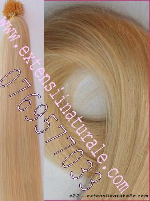 Extensii din par; natural cu cheratina 2 ron buc