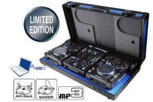 PIONEER DJM 400 / PIONEER CDJ 400 - PACCHETTO CDJ + flightcase (Blue Edition LTD)