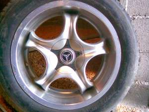 vand jante auto pe 17 de mercedes cu anvelope de vara